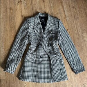 ZARA plaid blazer